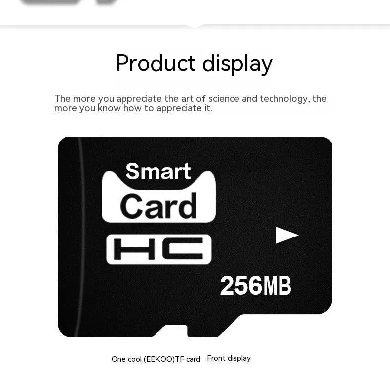 256MB TF memory card with compact 11x15x1mm dimensions for digital devices