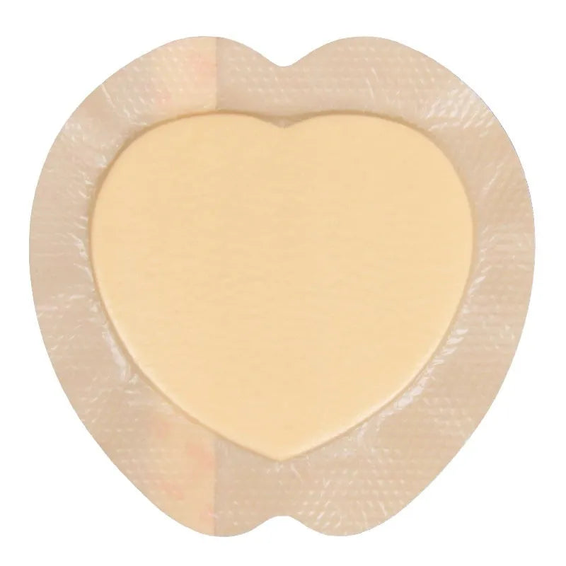 Skin-coloured medical silicone foam dressing for bedsore prevention