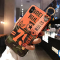 Samsung Galaxy phone case with integrated bracket showing hands-free positioning angle