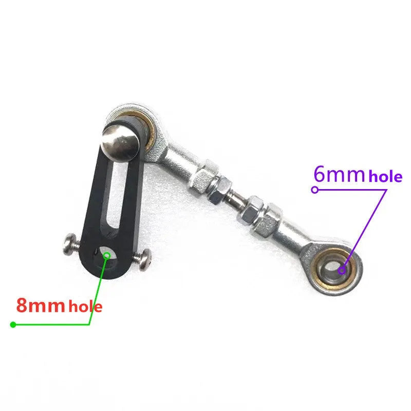 Adjustable reciprocating motor eccentric crankshaft and rocker arm assembly with 20-80mm stroke in 45 steel and stainless steel