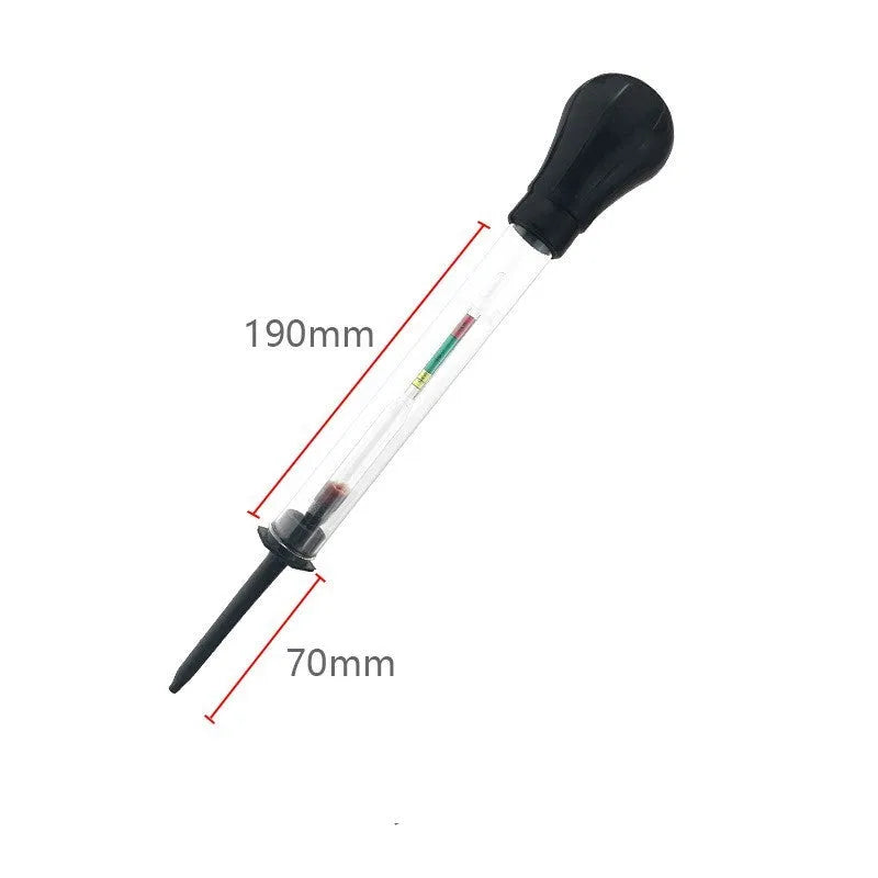 Glass electrohydraulic hydrometer for automobile battery testing with 330mm length