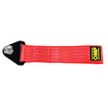 High-strength nylon tow rope for cars, 26cm length, 5cm width, 2 ton load capacity, in OMP Blue