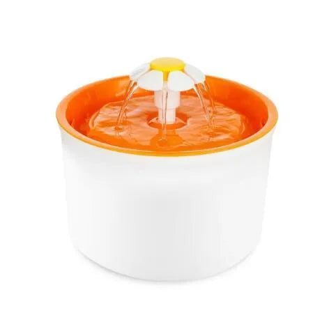 Blue square electric cat water fountain with filter, 19cm, plastic construction