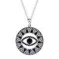 Devil's Eye necklace for women with copper electroplated chain and pendant