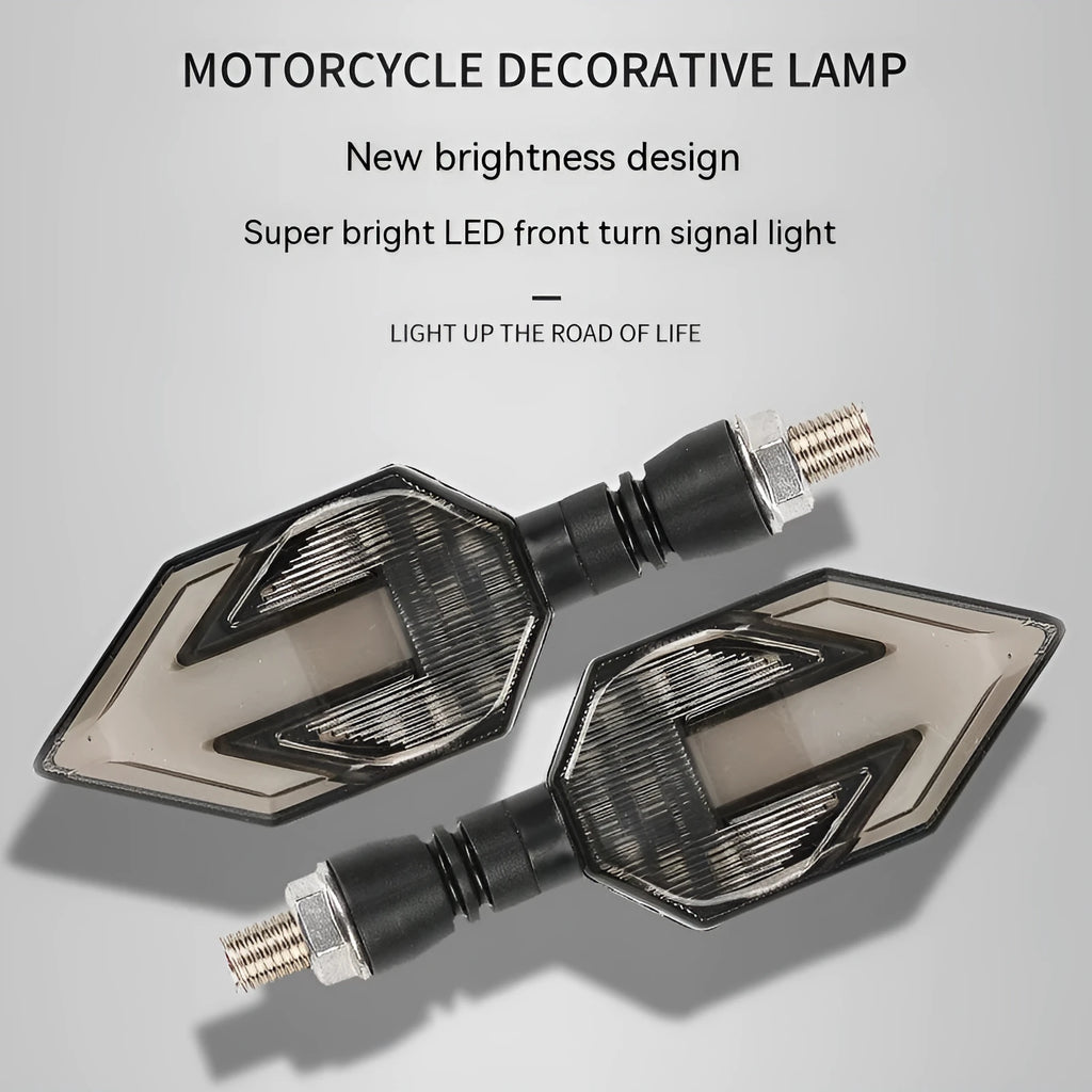 Arrow-shaped LED motorcycle directional signal lamp with ABS plastic housing