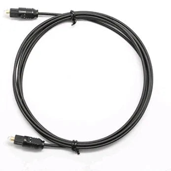 OD2.2 digital audio optical fibre Toslink cable with PVC jacket, shown with connector detail.