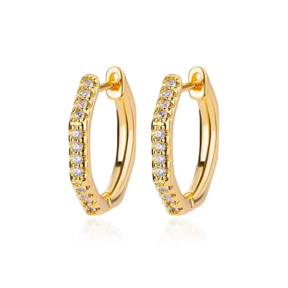 Women's copper geometric butterfly earrings with diamond treatment in multiple colours