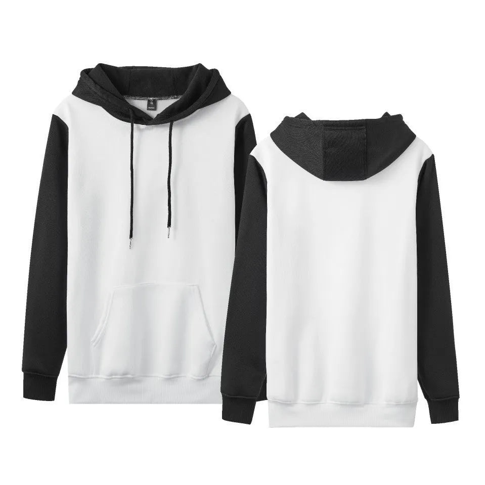 Loose-fit fleece-lined hoodie with contrast colour stitching in a two-tone colour option.
