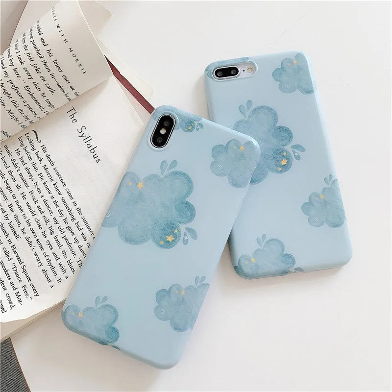 Nebula Star TPU phone case for iPhone, star pattern, flexible protective cover