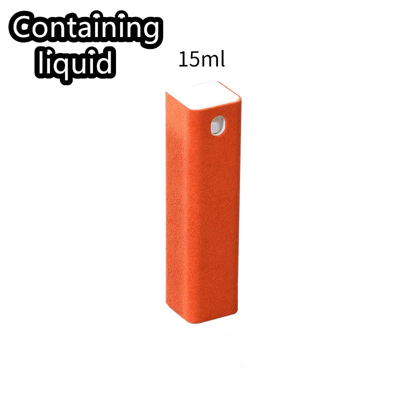 Blue 15ml phone screen cleaner spray tool with integrated case and wipe storage.