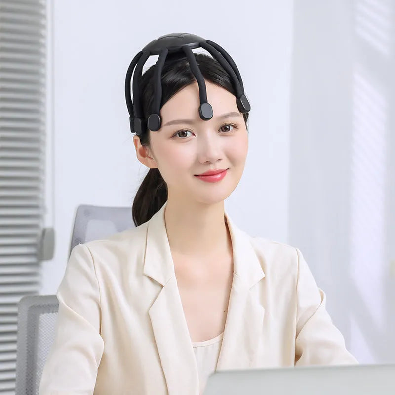 USB-powered electric head massager with multiple claw design for scalp vibration massage