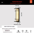 Strip wall lamp 50cm aluminium IP65 outdoor wall light for garden patio