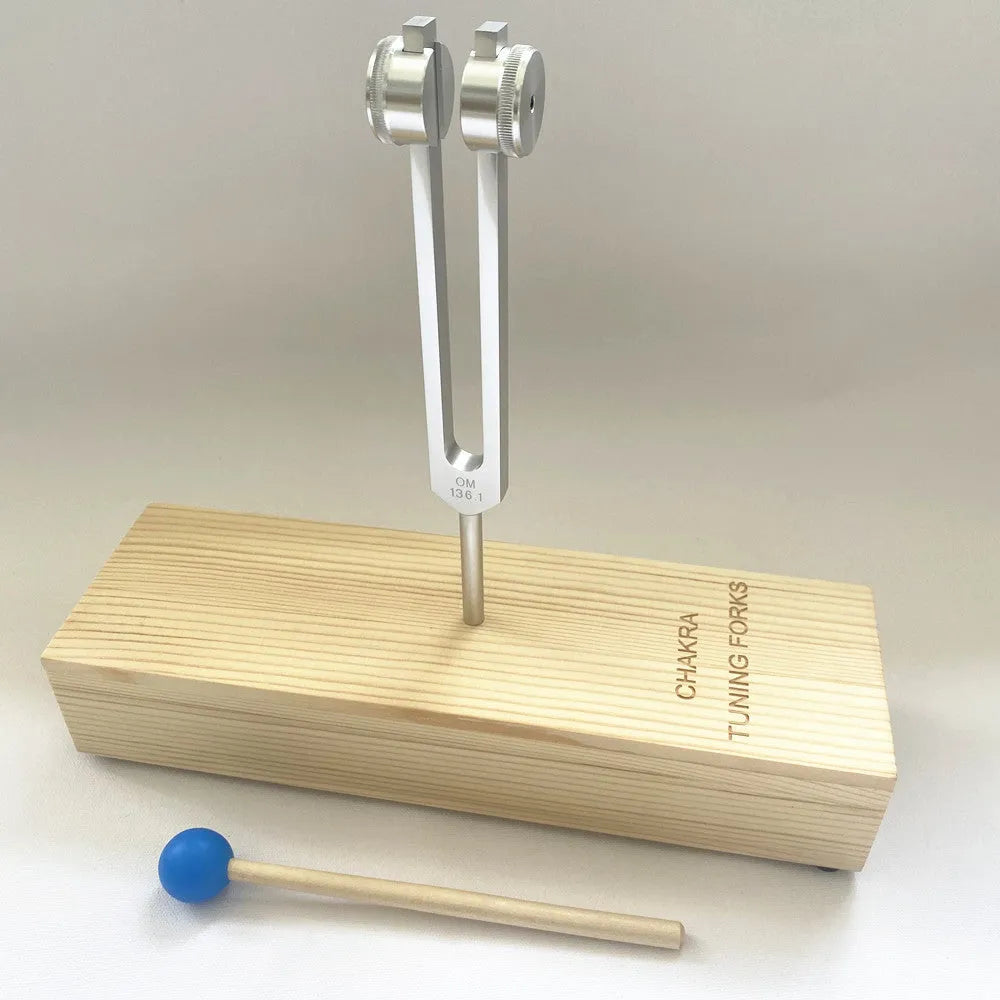 Aluminium tuning fork with speaker for 432Hz or 258Hz sound therapy applications