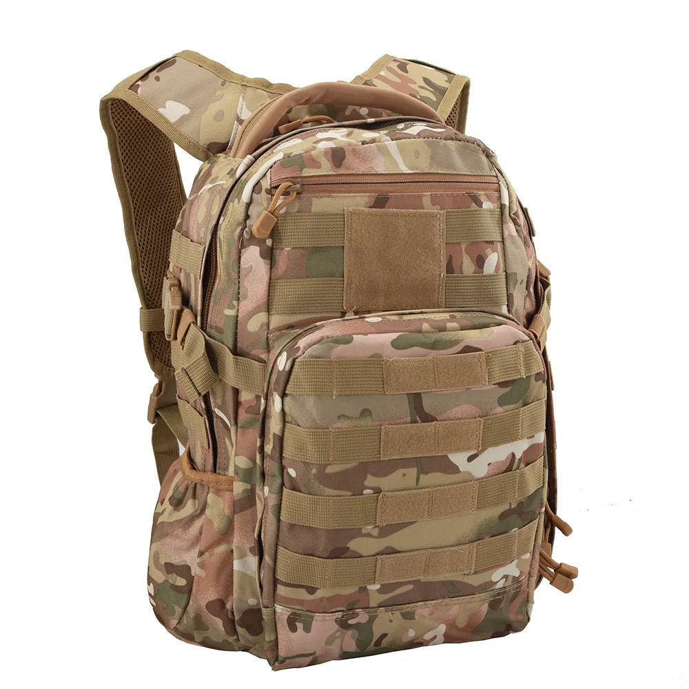 Tactical assault backpack in Oxford fabric with 20-35L capacity for outdoor sports
