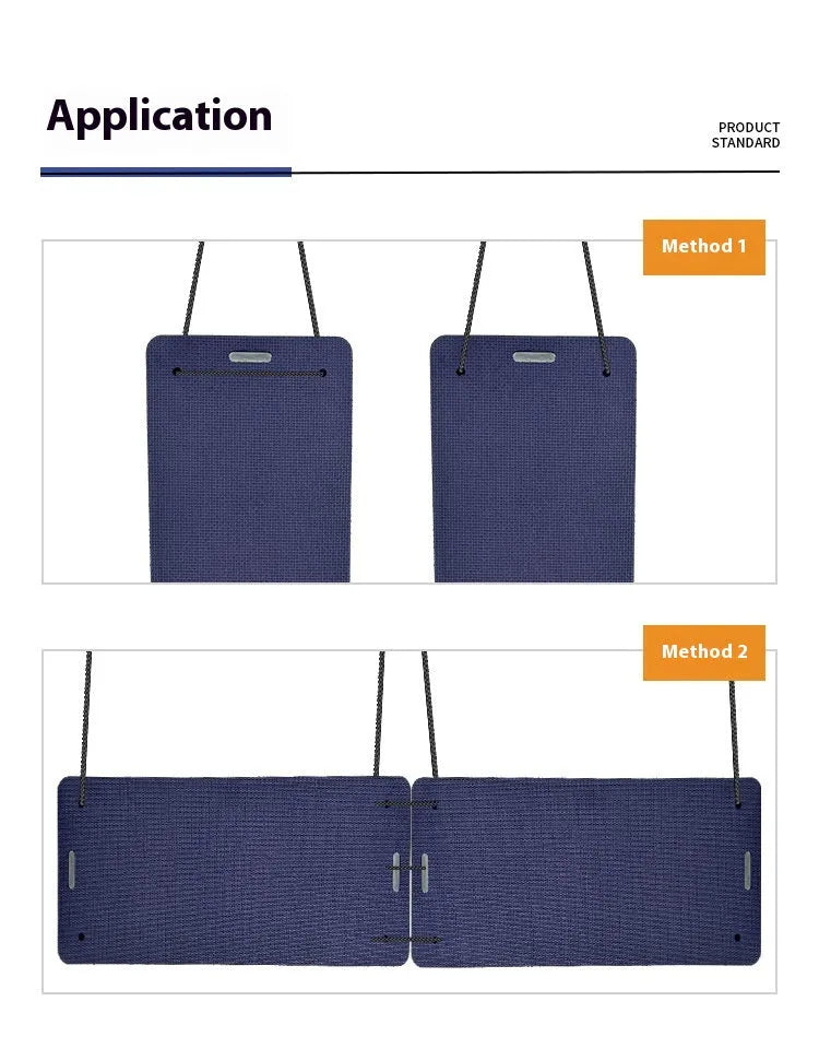 Blue EVA boat fender with rectangular shape for marine collision protection