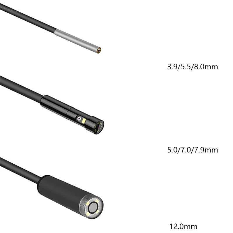 Handheld industrial endoscope with 4.5-inch screen and 5.5mm diameter inspection probe