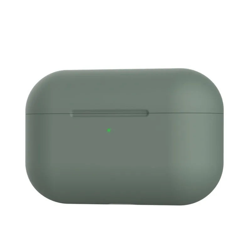 Soft silicone protective cover for AirPods Pro wireless headphones in multiple colours.