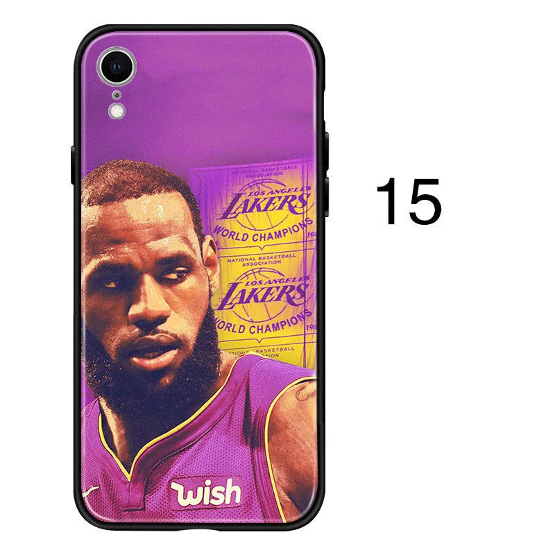 Silicone phone back cover case for Apple iPhone models in European and American style