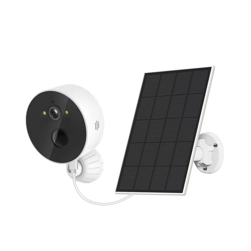 Solar panel and 1080P outdoor security camera kit for wireless monitoring