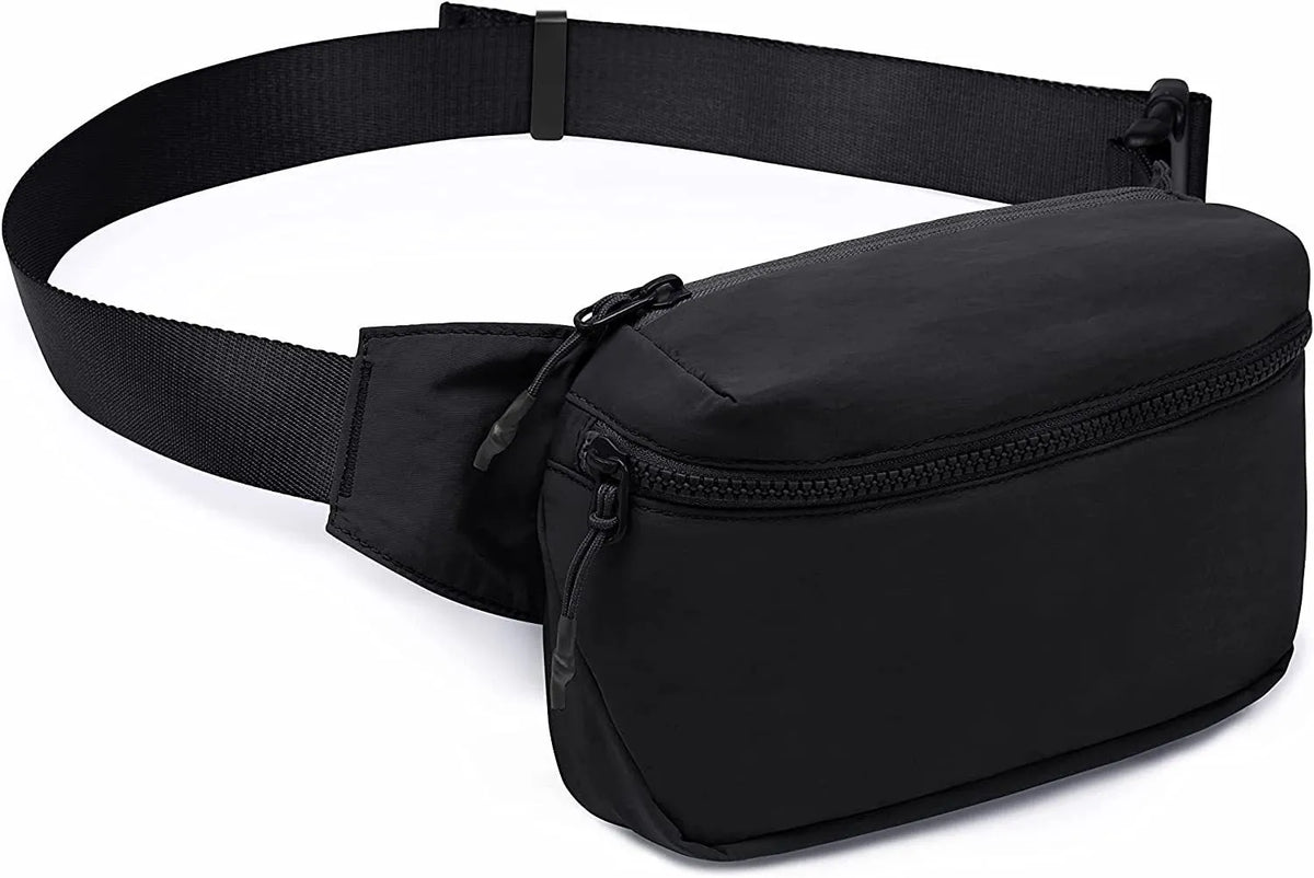 Outdoor casual sports messenger phone bag in Oxford cloth, 21x5x13cm, beige colour, with sandwich pocket