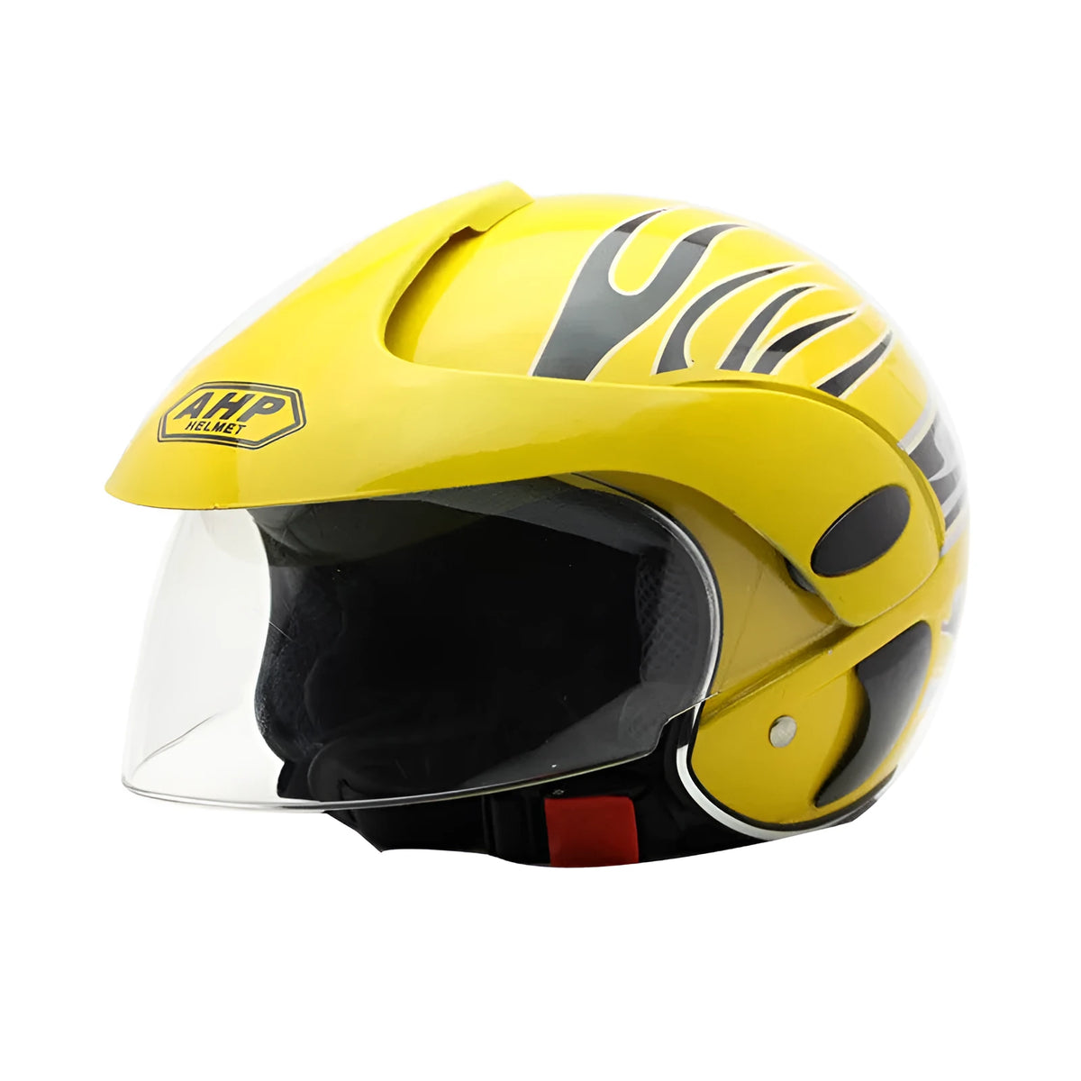 Children blue cartoon helmet with ABS shell, one-size, side strip visible at brim bottom