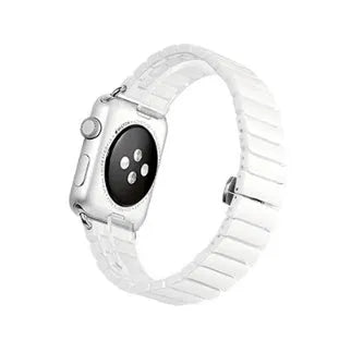 Black ceramic stainless steel Apple Watch band for 38mm and 42mm models