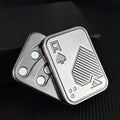 DC Taibao Black Gold fingertip gyro push card decompression toy in copper alloy skull finish