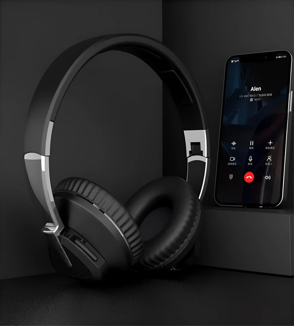 H3 wireless subwoofer headset with all-inclusive ear cups in black, white, blue, or khaki colours