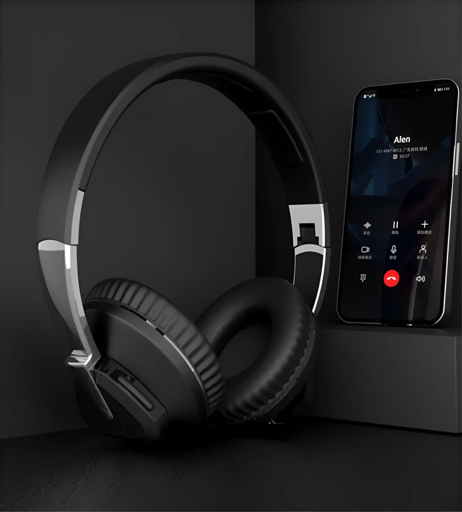 H3 wireless subwoofer headset with all-inclusive ear cups in black, white, blue, or khaki colours