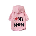 Fleece pet sweater with hood for small dogs, available in multiple colours and sizes