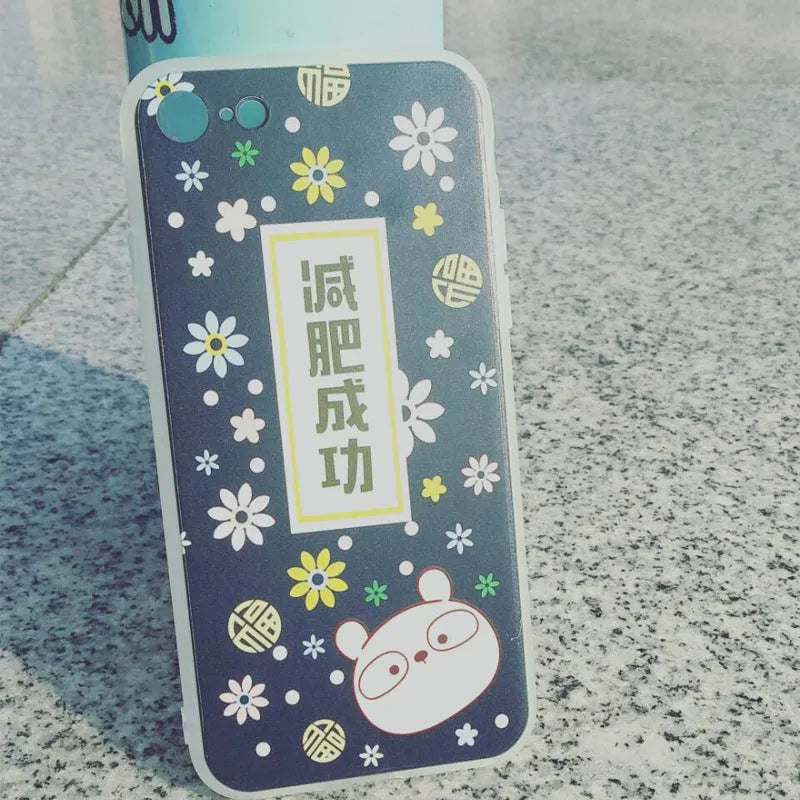 Transparent TPU phone case with custom back cover on smartphone