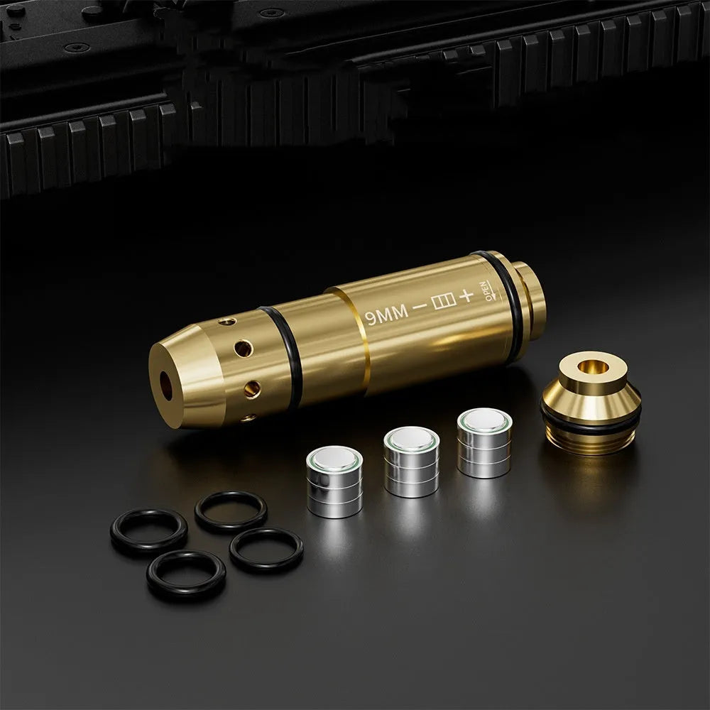 Laser target dry fire training system with infrared counting electronic target on magnetic plate with replaceable rings