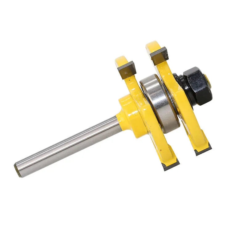 Two piece jointing tool set for woodworking with 6.35mm tooth width and 12.7mm depth router bits