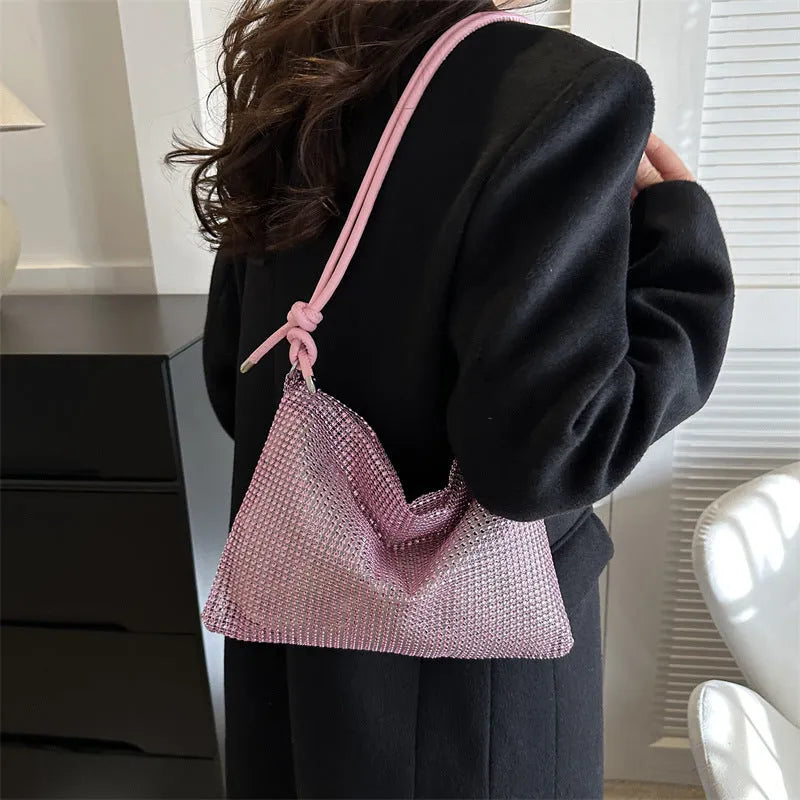 Women's PU leather shoulder messenger bag horizontal square black colour with internal phone pocket