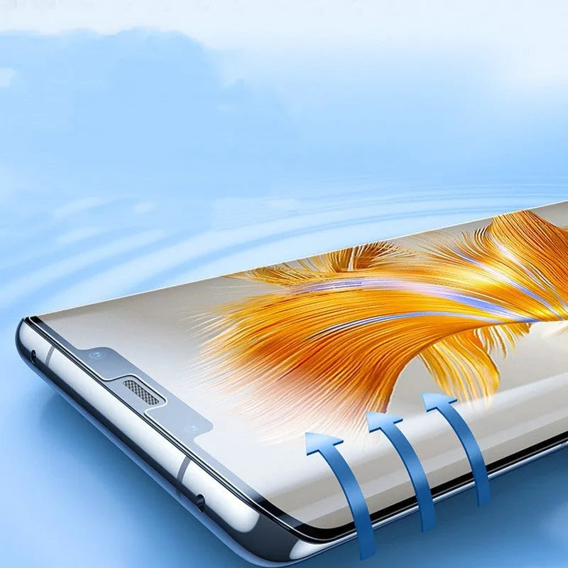 TPU screen protector for Huawei Mate60 phones with anti-fingerprint coating and application tools