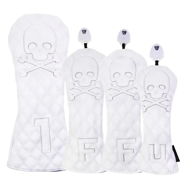 Black and white waterproof golf wooden pole protective cover for club protection