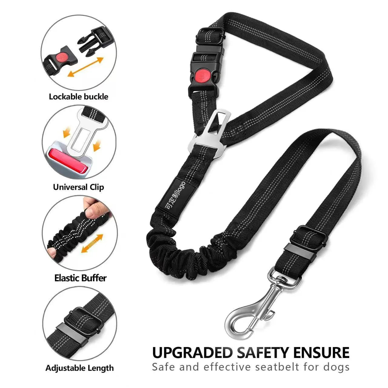 Nylon dog leash with metal buckle in multiple colour options including Army Green, Black, Blue, and Pink