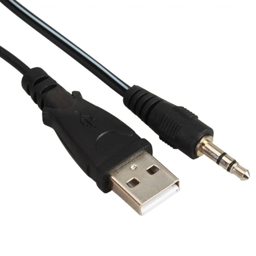 Black USB-powered notebook mini stereo speaker for laptop and desktop computer audio enhancement