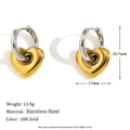 Gold geometric jewellery set with earrings, bracelet and necklace for women