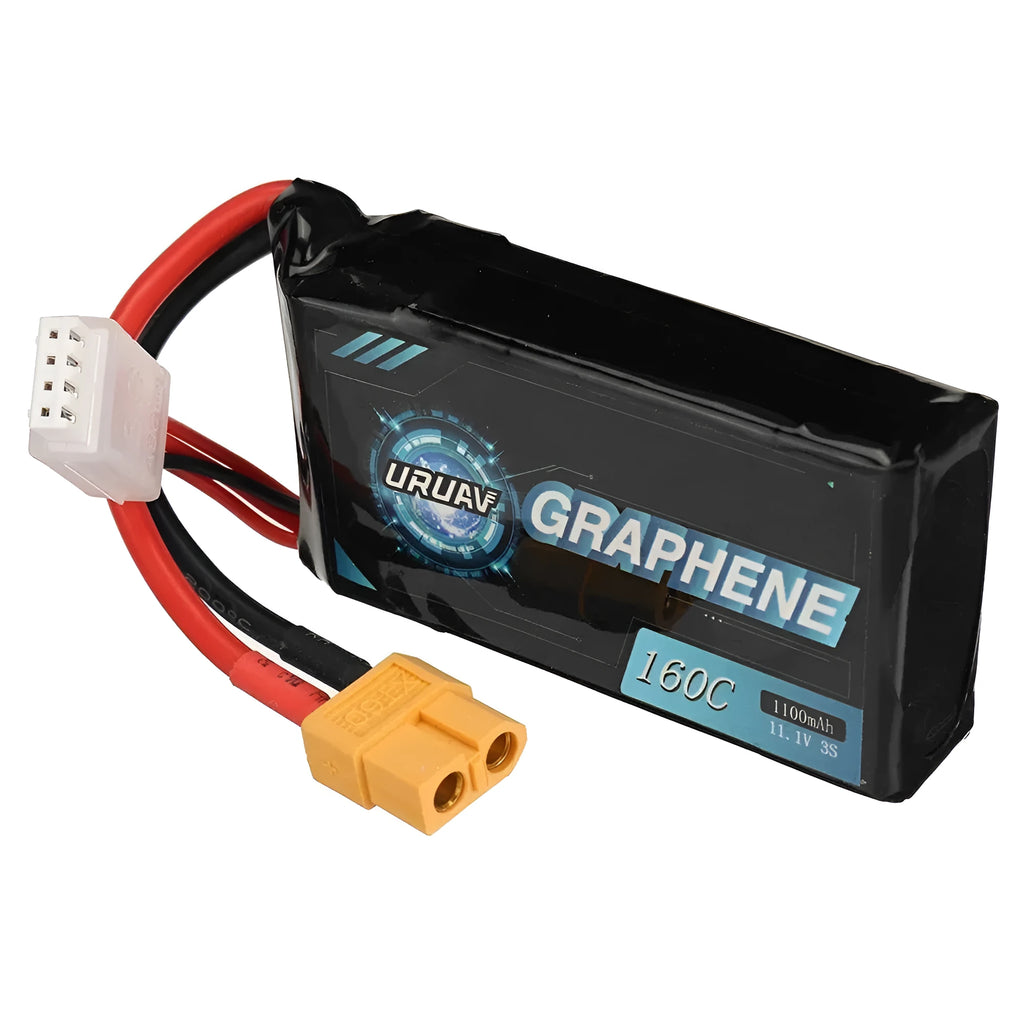 7.4V 1200mAh RC lithium battery with compact 15x36x70mm dimensions
