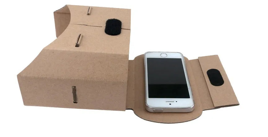 Paper carton virtual reality glasses for smartphones with 3.5 to 6 inch screens