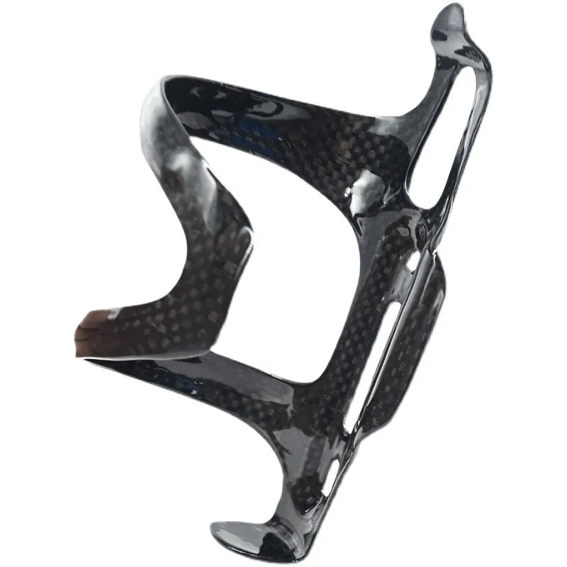 Toray T700 all-carbon fibre side-pull bicycle water bottle cage in black.