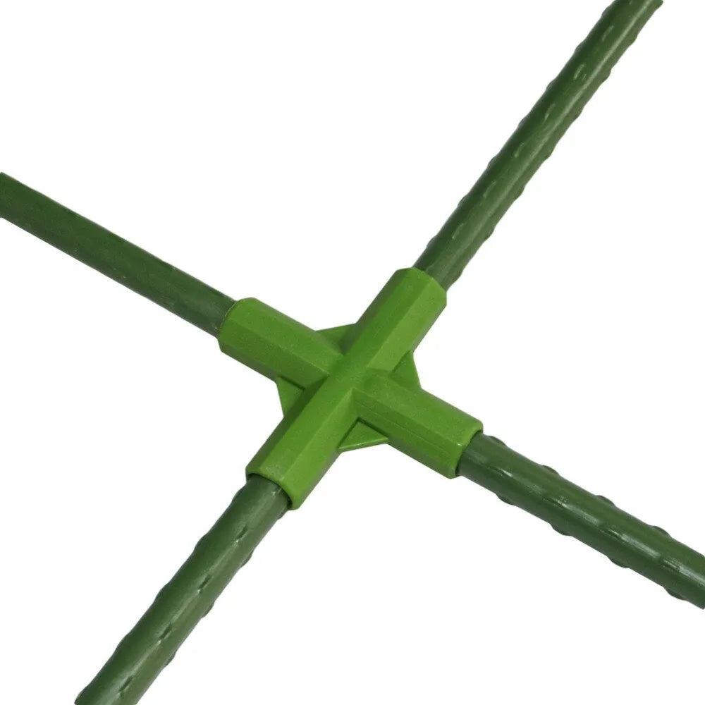 3-way and 4-way PP plastic plant support connectors for 11mm garden stakes