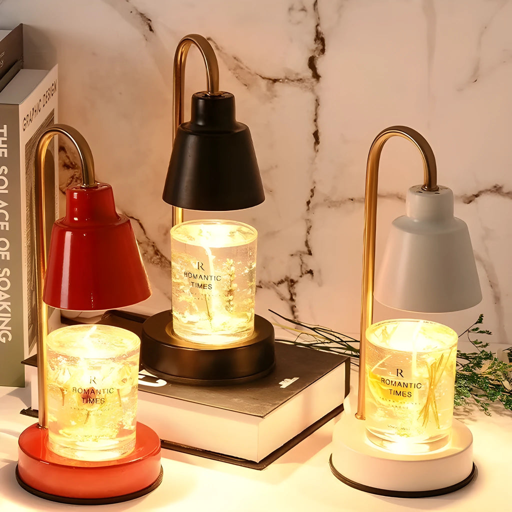 Creative aromatherapy lamp with hardware body, dimmable GU10 light, 11x27 cm, black colour option