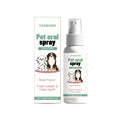 Pet oral spray bottle 100ml with honeysuckle and enzymes for dog and cat dental care