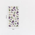 Sheet of six DIY fruit bronzing stickers showing grape, orange, passion fruit, peach, pineapple and strawberry designs.