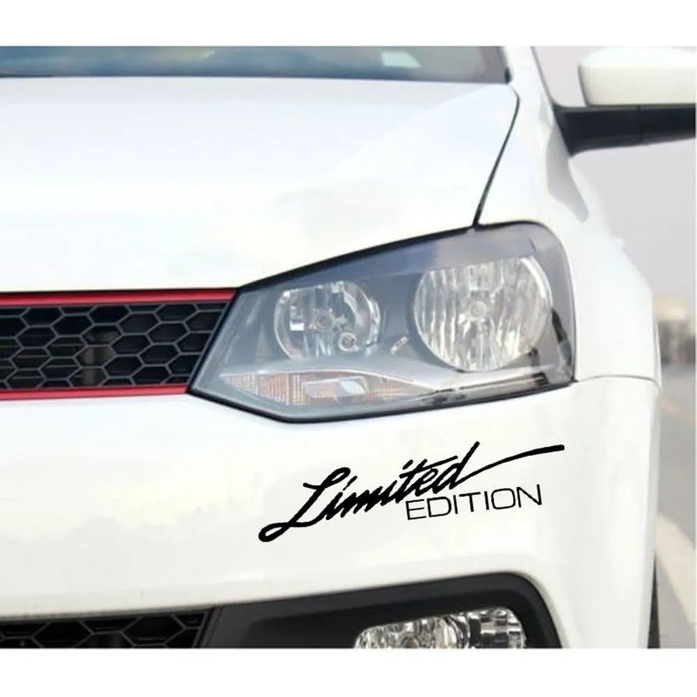 British reflective bumper sticker with English text in 16cm by 3.8cm size