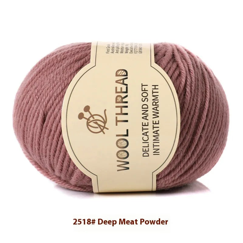 A single roll of hand-knitting wool yarn in a colour choice from over 30 options, for making baby clothes.