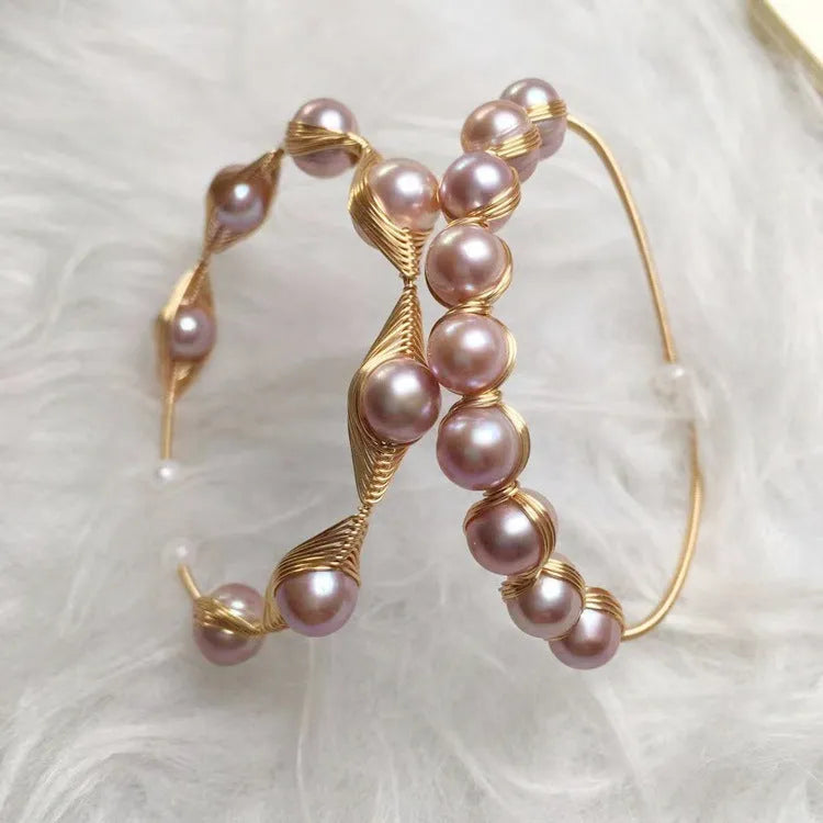 Women's freshwater pearl bracelet unisex style travel commemoration gift first model