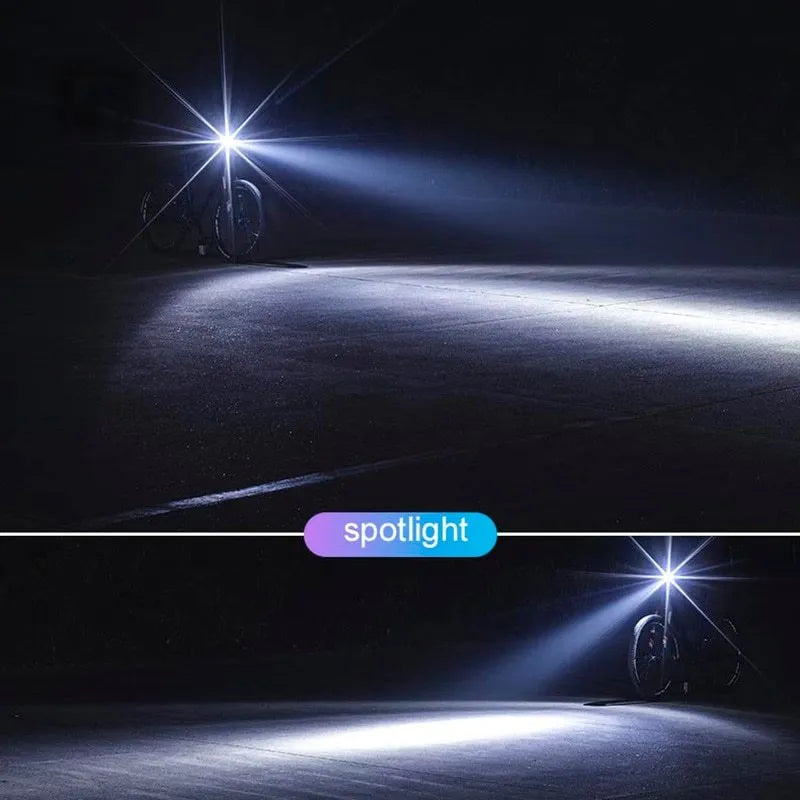 ROCKBROS R1-400 bicycle headlight black aluminium alloy IPX6 waterproof 800 lumen